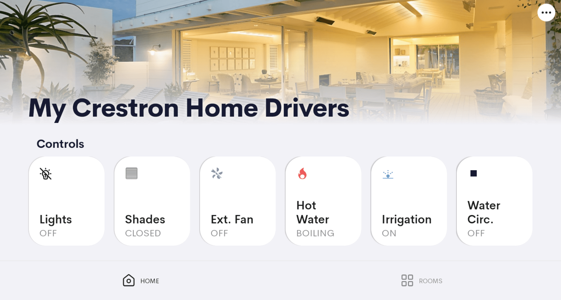 Generic UI Tile — Home view