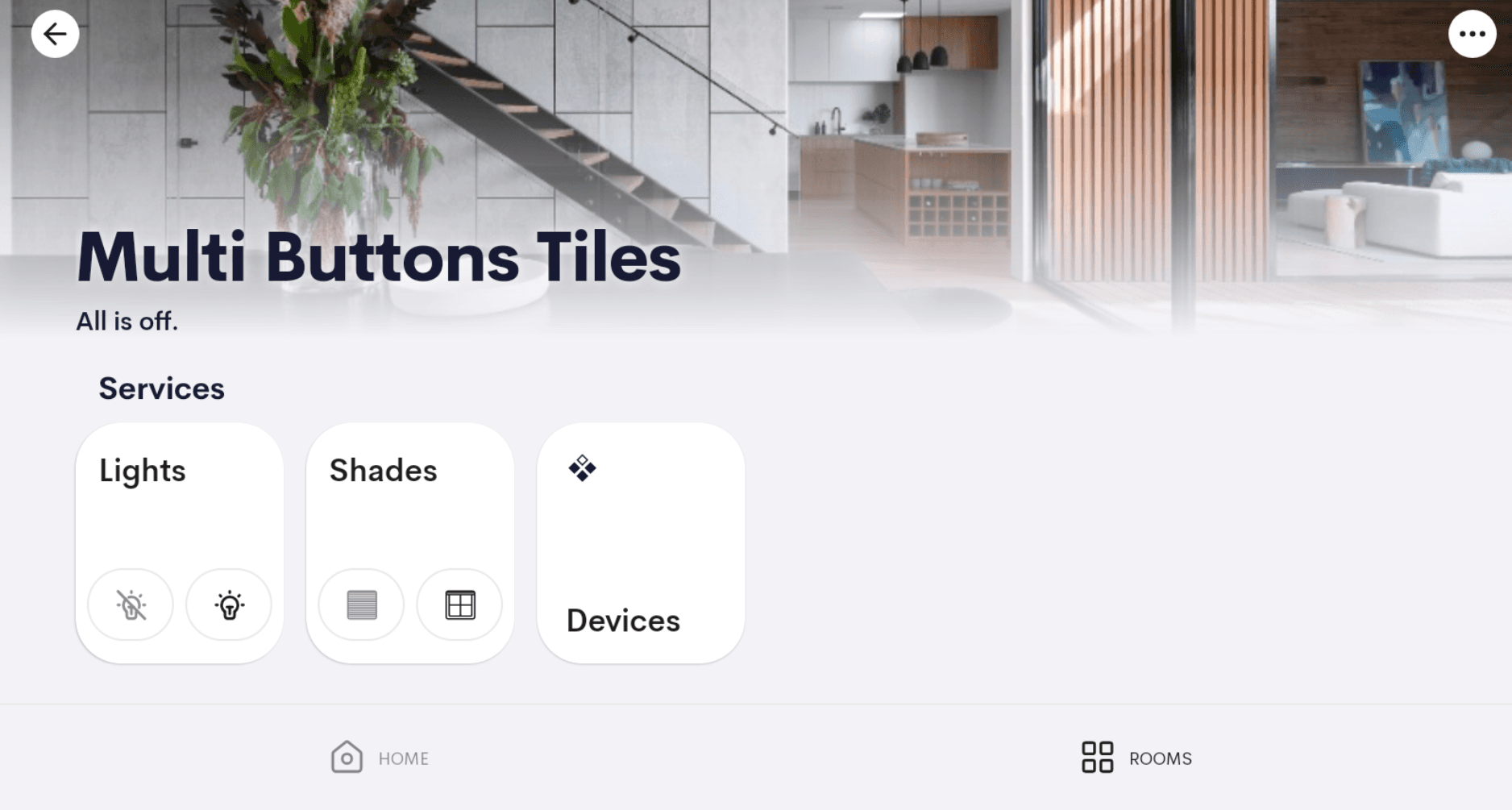 Multi Button Tile — Room view