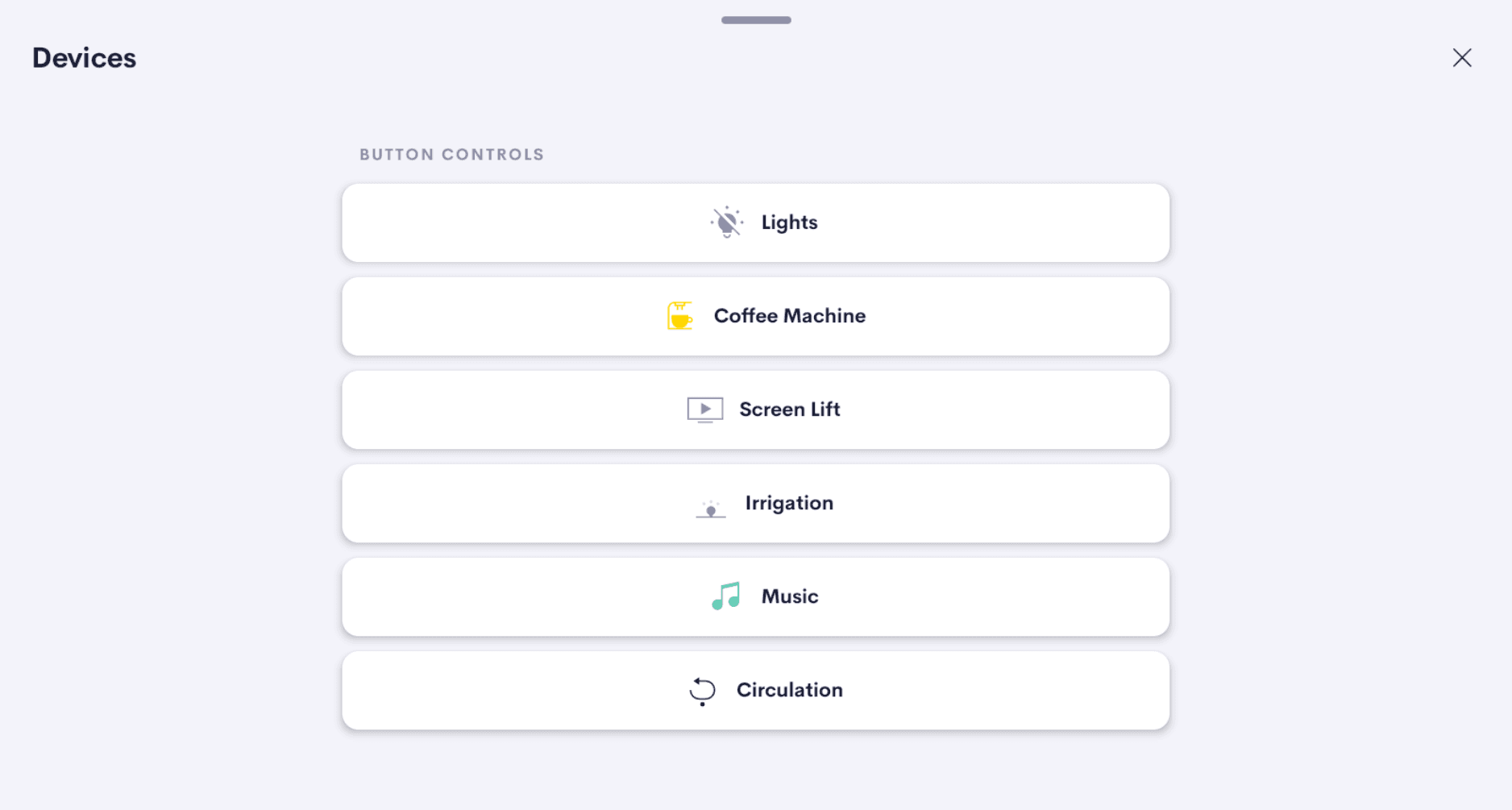 Multi Button Tile — In-tile view 1