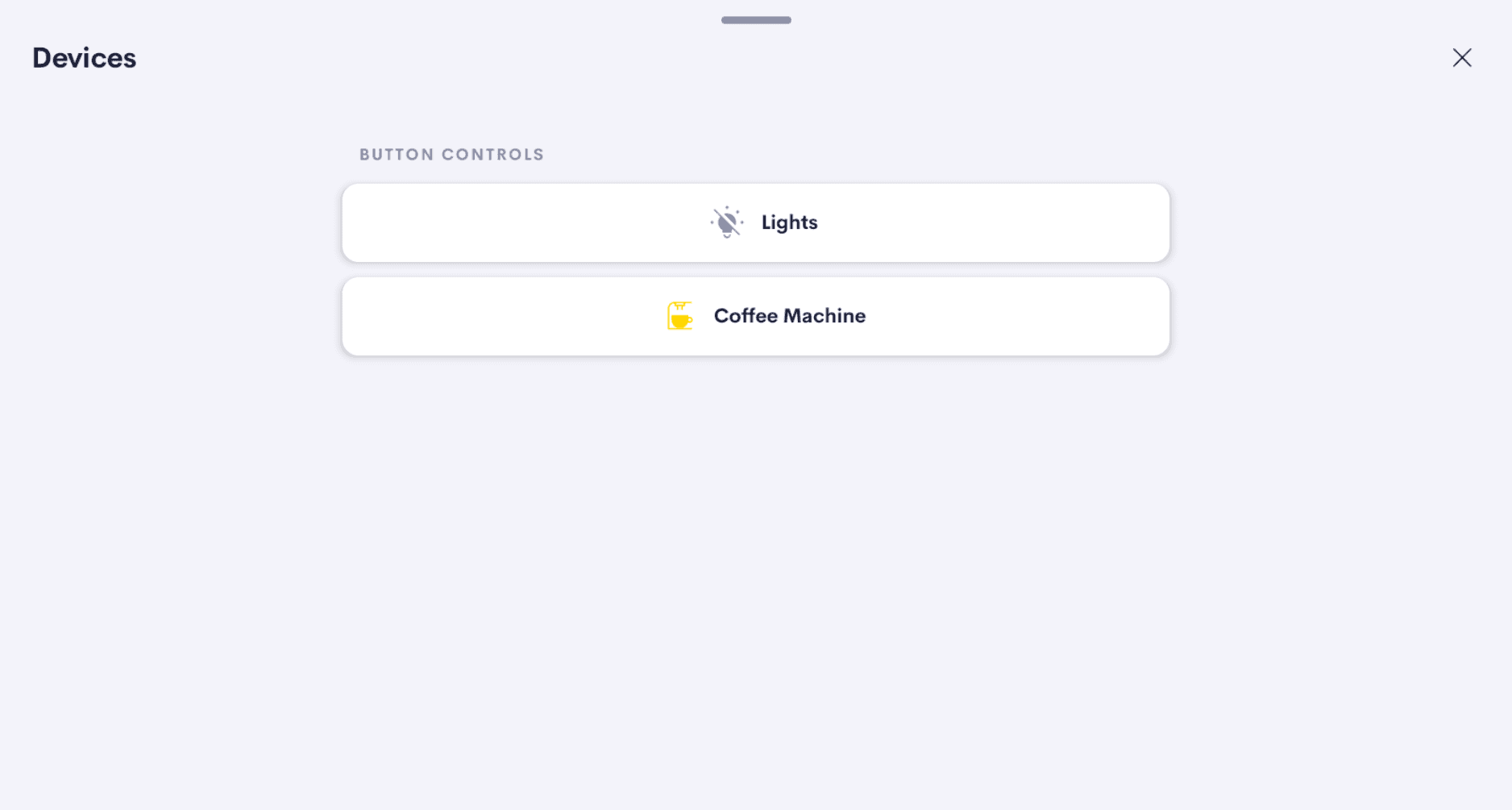 Multi Button Tile — In-tile view 4
