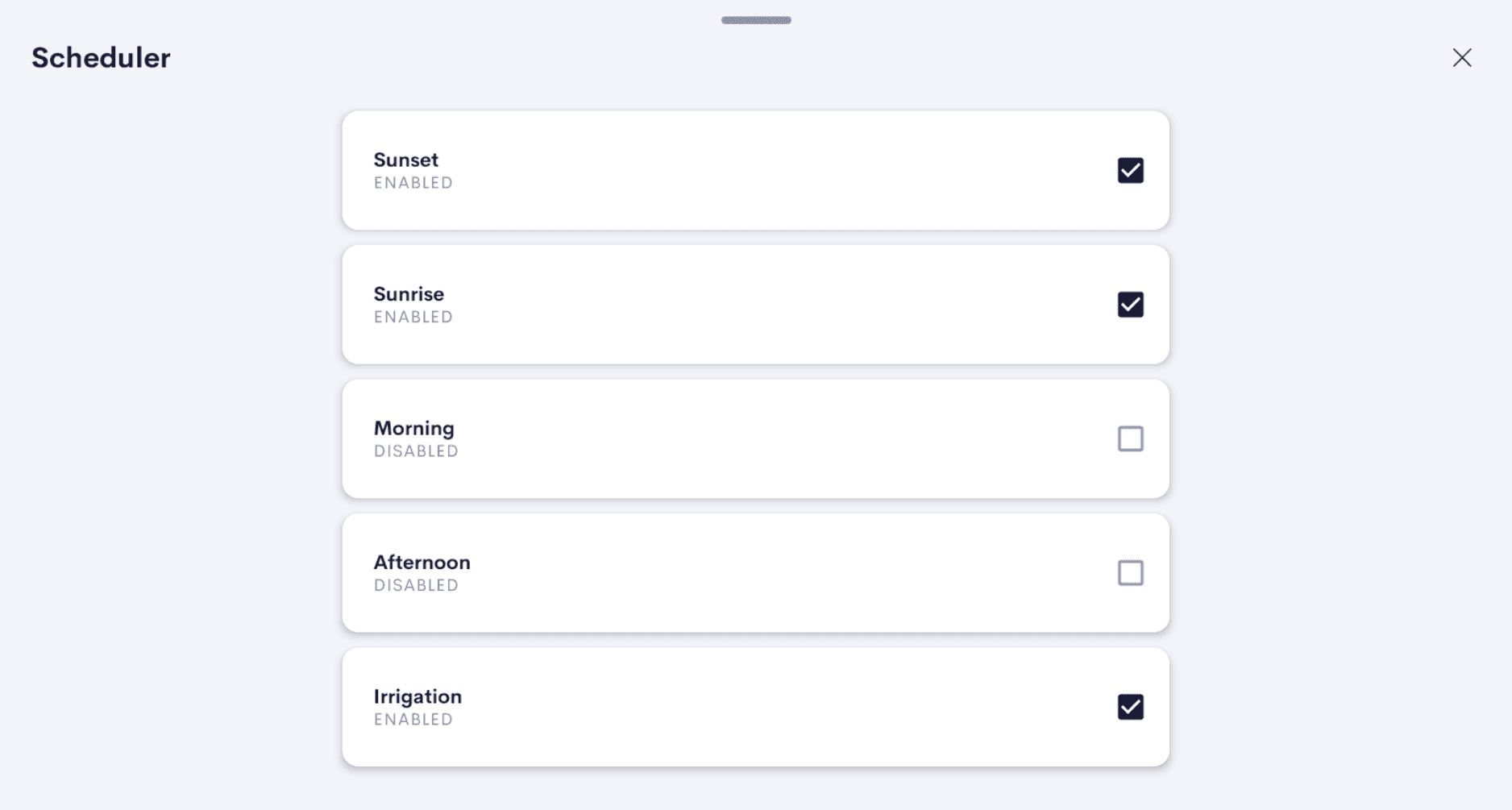 Multi Checkbox Tile — In-tile view 1