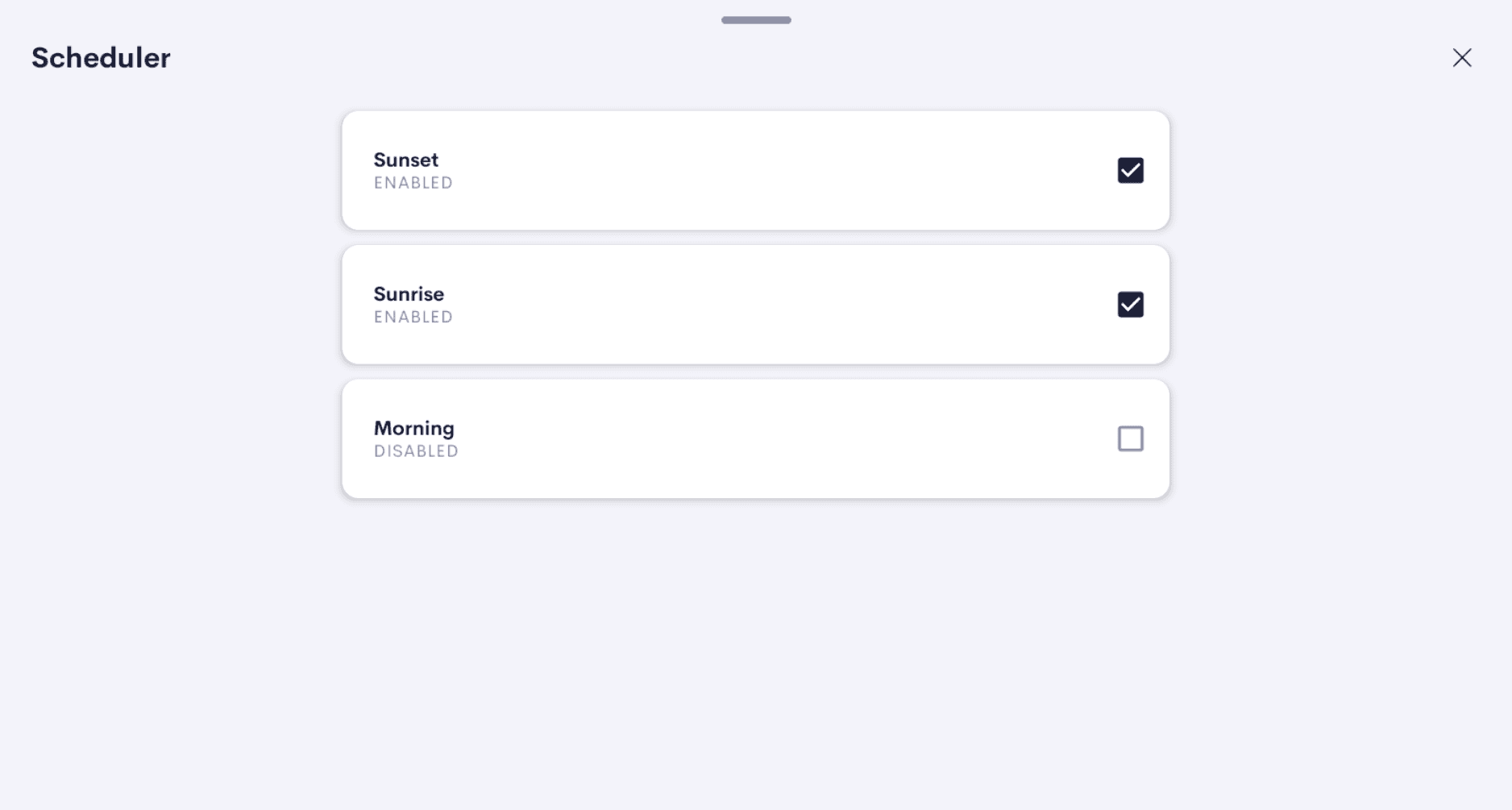 Multi Checkbox Tile — In-tile view 2