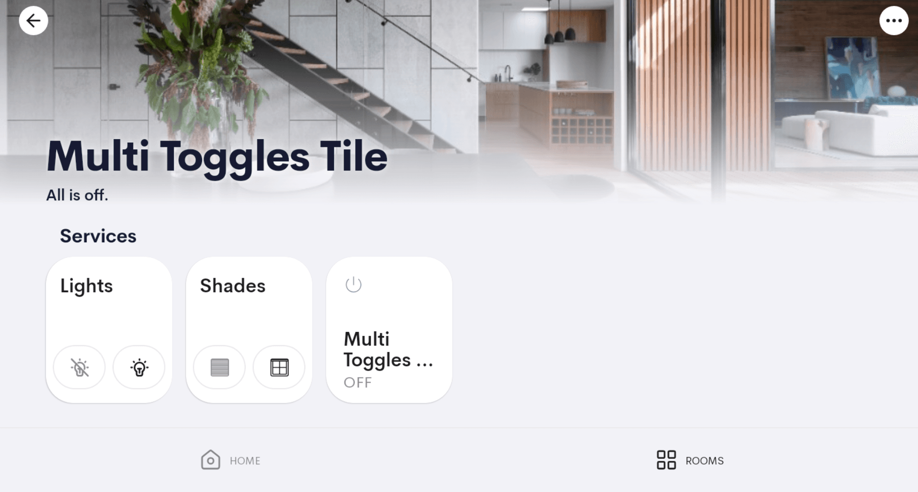 Multi Toggles Tile — Room view
