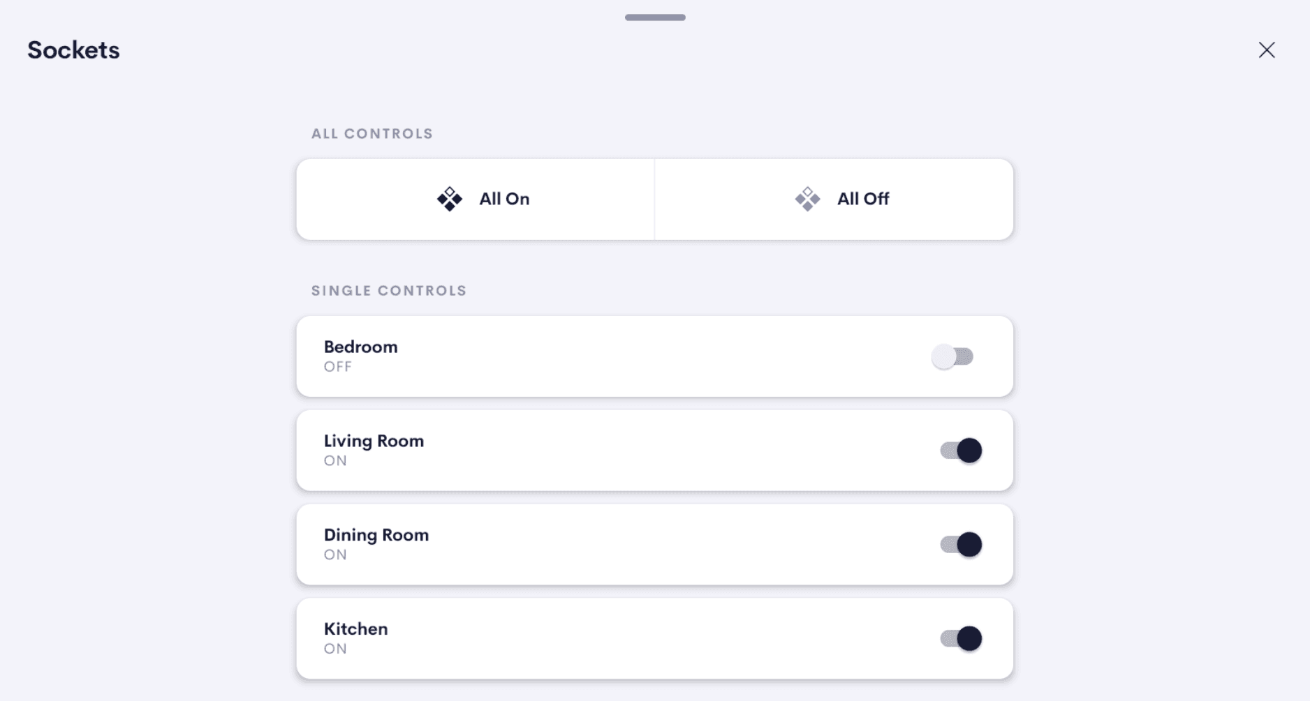 Multi Toggles Tile — In-tile view 1